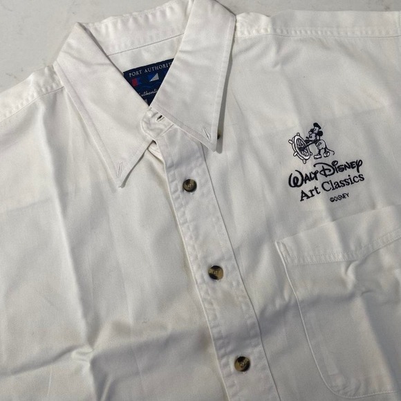 Vintage Walt Disney Art Classics Shirt Steamboat Willie Mickey Port Authority S - Picture 1 of 7